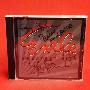 Exile Greatest Hits CD Signed 1986